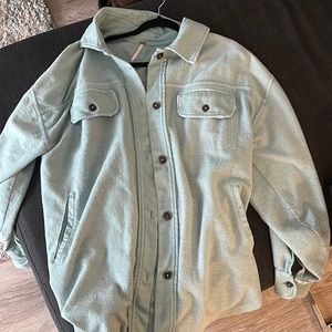 Free People Ruby Jacket in Mint Green